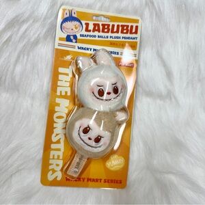 Pop Mart Labubu The Monsters Wacky Mart Series Seafood Balls Plush Pendant